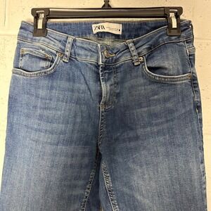 Zara Women's Blue Denim‎ Bootcut Jeans Classic Style Size 6